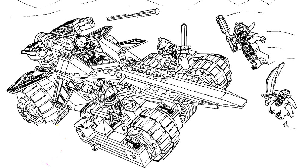 Раскраски Лего Нексо Найтс. Распечатать картинки рыцари Нексо