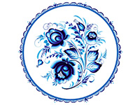 Раскраска гжель Раскраска гжель