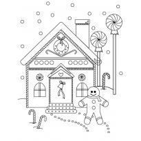 Раскраска пряничный домик raskraska-pryanichnii-domik9