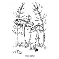 Раскраска мухомор raskraska-muhomor28