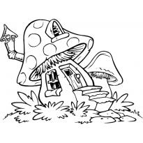 Раскраска мухомор raskraska-muhomor3