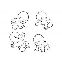 Раскраска младенец raskraska-mladenec5