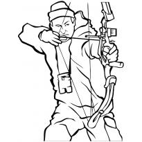 Раскраска лук и стрелы raskraska-luk-i-streli33