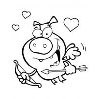 Раскраска лук и стрелы raskraska-luk-i-streli38