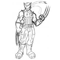 Раскраска Росомаха raskraska-rosomaha11