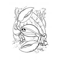Раскраска краб raskraska-krab8