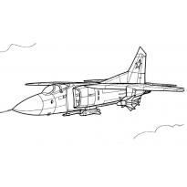 Раскраска военный самолет raskraska-voennii-samolet17