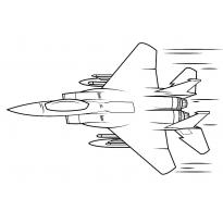 Раскраска военный самолет raskraska-voennii-samolet8