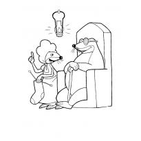 Раскраска крот raskraska-krot30