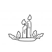 Раскраска свеча raskraska-svecha55