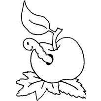 Раскраска червяк raskraska-chervyak11