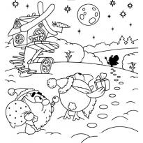 Раскраска ночь raskraska-noch1