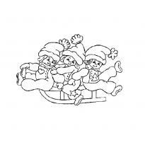 Раскраска санки raskraska-sanki37