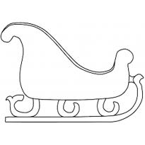 Раскраска санки raskraska-sanki44
