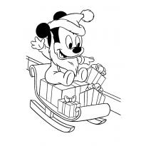 Раскраска санки raskraska-sanki87