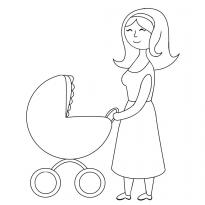 Раскраска мама raskraska-mama46
