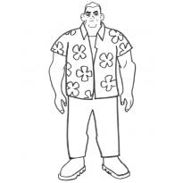 Раскраска папа raskraska-papa72