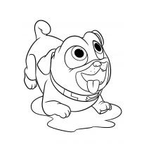 Раскраска Дружные мопсы raskraska-drugnie-mopsi15