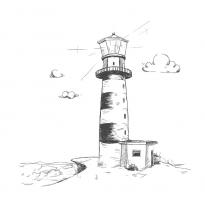 Раскраска маяк raskraska-majak43