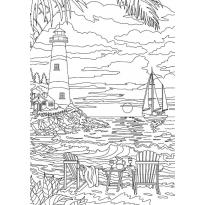 Раскраска маяк raskraska-majak6