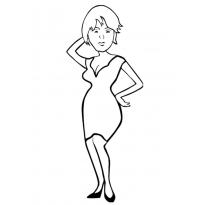 Раскраска женщина raskraska-jenshina26