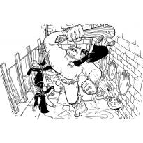 Раскраска великан raskraska-velikan6