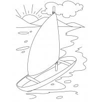 Раскраска закат raskraska-zakat5