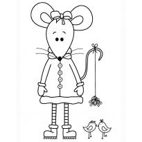 Раскраска с Крысами на Новый 2020 год raskraska-s-kryisami-novyij-2020-god-39