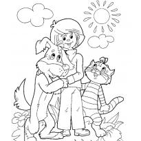 Раскраска Дядя Федор raskraska-dyadya-fedor22