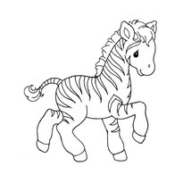 Раскраска зебра raskraska-zebra-14