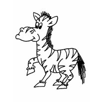 Раскраска зебра raskraska-zebra-2