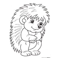 Раскраска Ежик raskraska-egik1