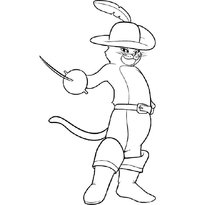 Раскраска Кот в сапогах raskraska-kot-v-sapogah3