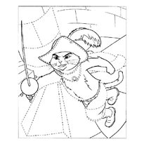 Раскраска Кот в сапогах raskraska-kot-v-sapogah8