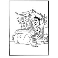 Раскраска Флинстоуны raskraski-flintstones11