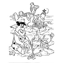 Раскраска Флинстоуны raskraski-flintstones17