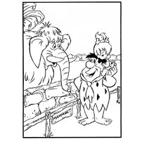 Раскраска Флинстоуны raskraski-flintstones2