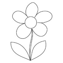 Ромашка раскраска 5 лепестков raskraska-romashka-5-lepestkov7