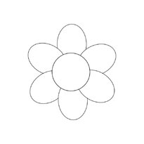 Ромашка раскраска 5 лепестков raskraska-romashka-5-lepestkov8