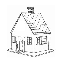 Раскраска домик raskraska-domik10