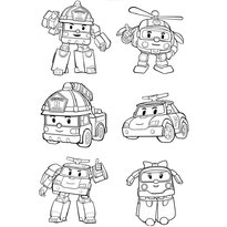 Раскраска Поли Робокар raskraska-poli-robokar8