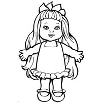 Раскраска кукла raskraska-kukla43