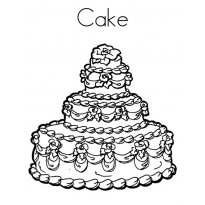 Раскраска торт raskraska-tort10
