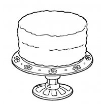 Раскраска торт raskraska-tort34