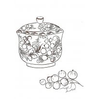 Раскраска хохлома raskraska-hohloma20