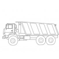 Раскраска Камаз raskraska-kamaz5