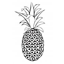Раскраска ананас raskraska-ananas22