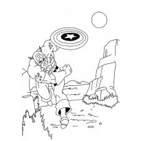 Раскраска Капитан Америка raskraska-kapitan-amerika6