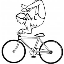 Раскраска велосипед raskraska-velosiped57