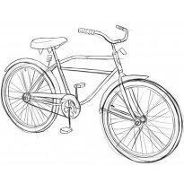 Раскраска велосипед raskraska-velosiped69